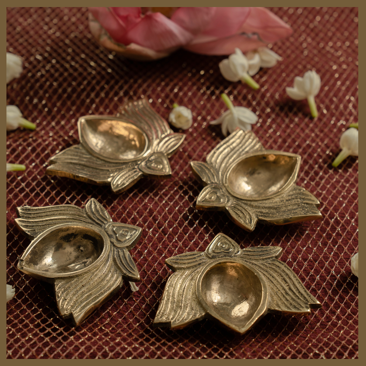 Tamarai Diya (Set of 4)