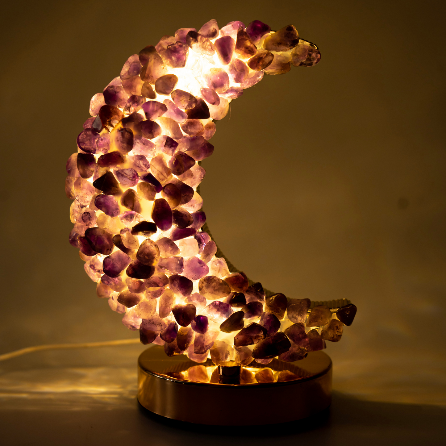 Amethyst Chand Lamp