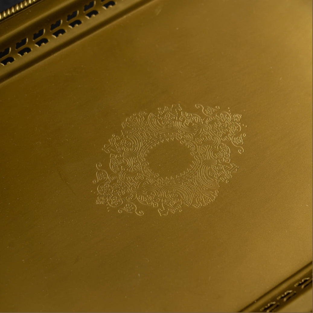 Gold Rectangle Tray