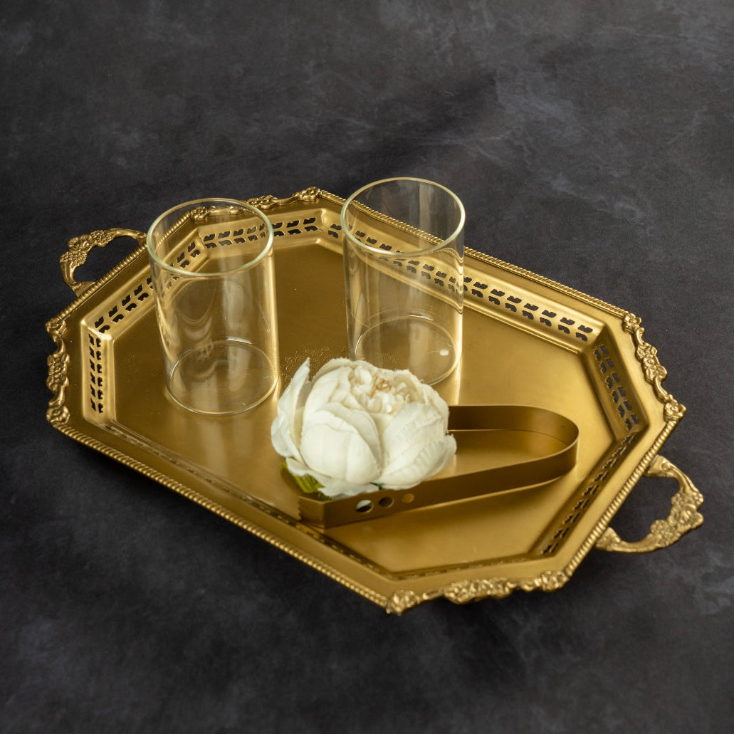 Gold Rectangle Tray