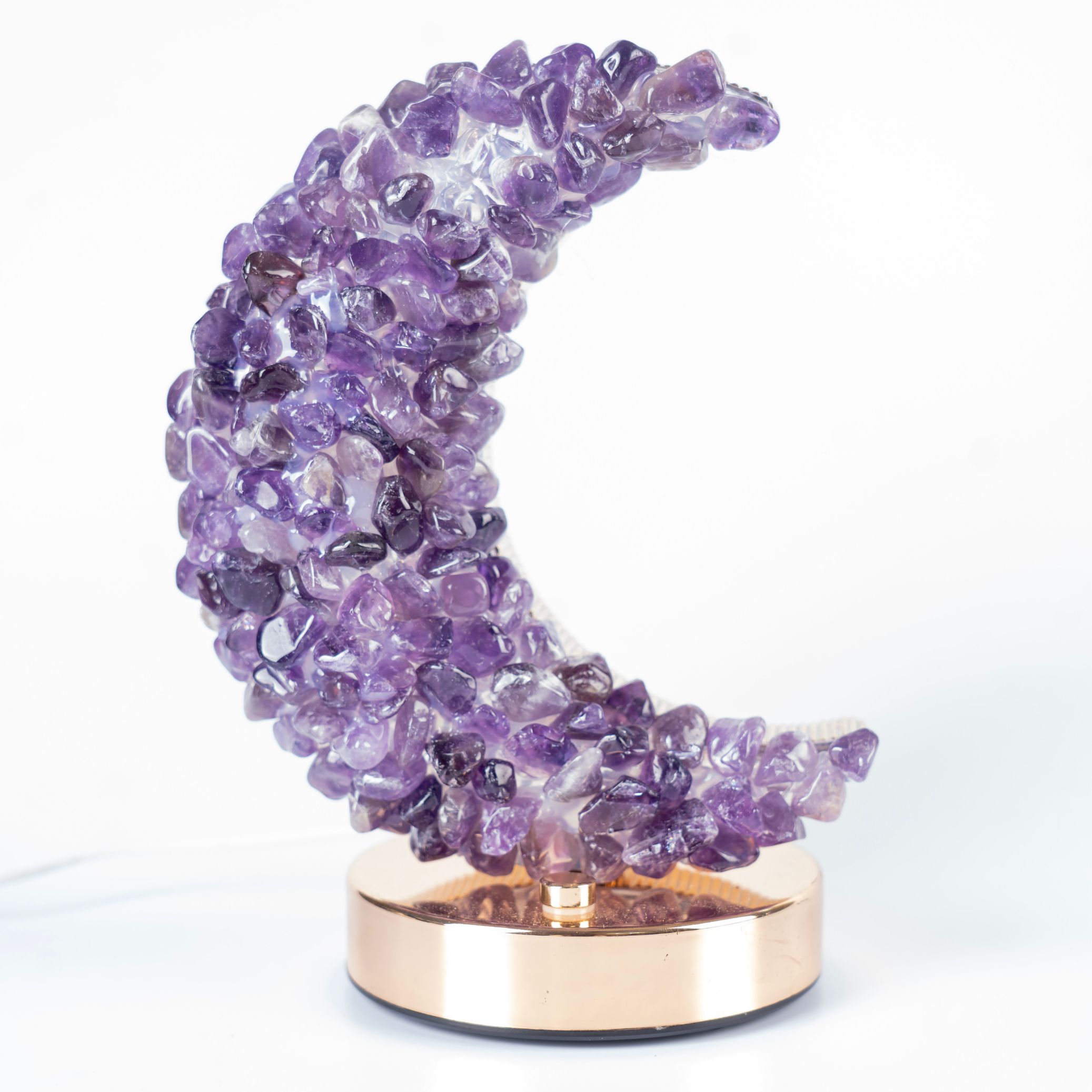 Amethyst Chand Lamp